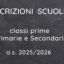 Iscrizioni scuola 2025/26